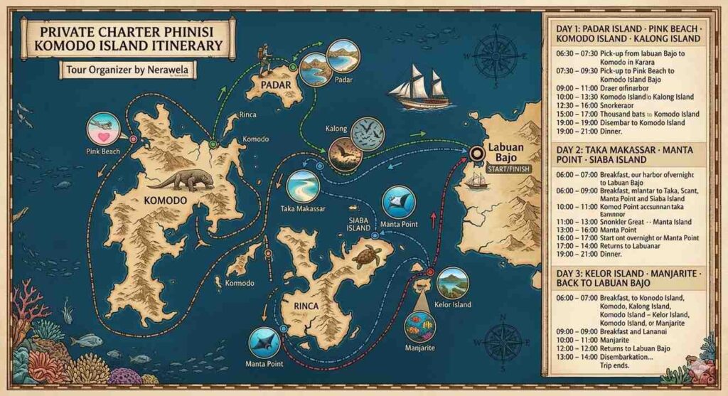 Private Charter Phinisi Komodo Island